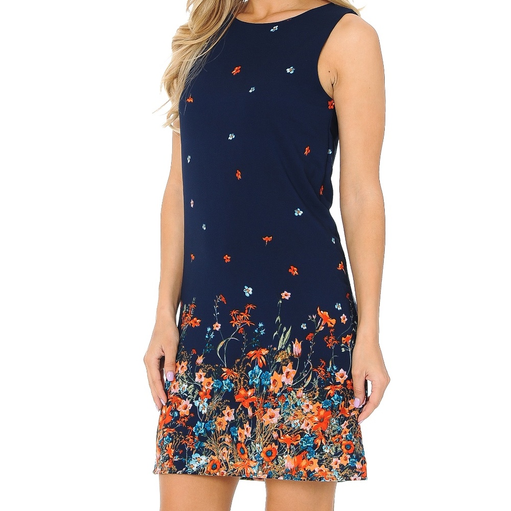 FLORAL SLEEVELESS DRESS - Picture 3 of 4